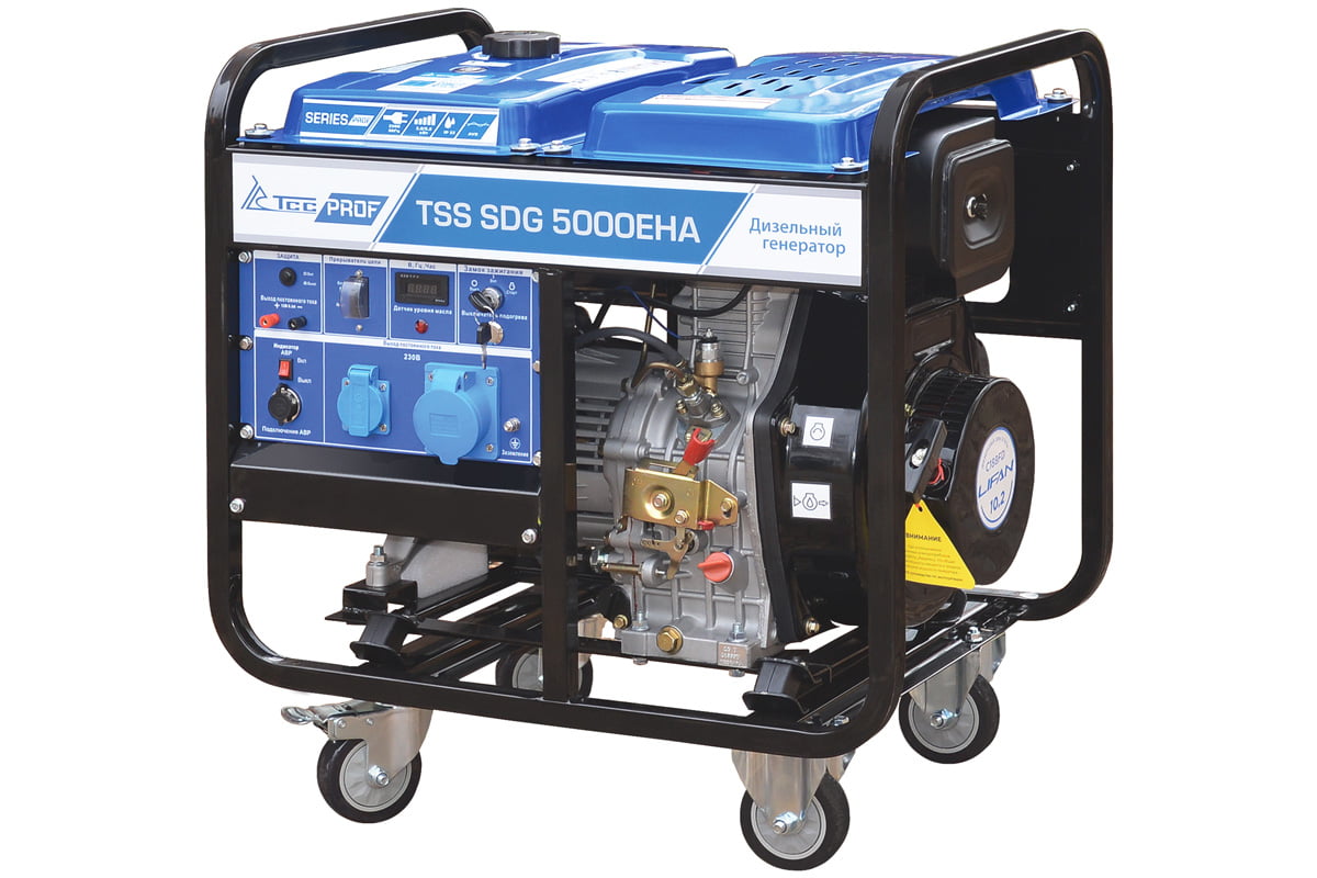 Генератор дизельный ТСС SDG 5000EHA с АВР (5,0 кВт) 077012